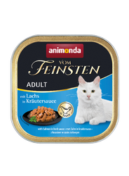 Animonda Cat Vom Feinsten Adult Σολομός σε σάλτσα βοτάνων 100g