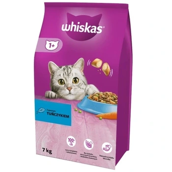 WHISKAS Adult 2x7 kg - ξηρά τροφή για ενήλικες γάτες, με νόστιμο τόνο
