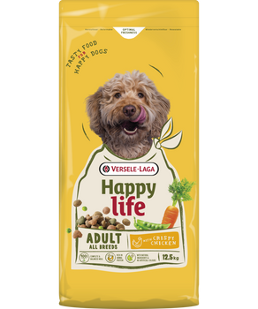 VERSELE-LAGA Happy Life Adult με Κοτόπουλο 12,5kg - τροφή για ενήλικα σκυλιά με κοτόπουλο