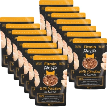 Fitmin Cat For Life Adult Κοτόπουλο 14x85g