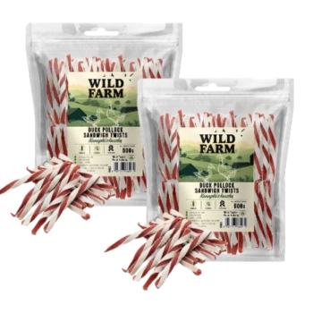 WILD FARM σάντουιτς πάπιας 2x500g λιχουδιές για σκύλους