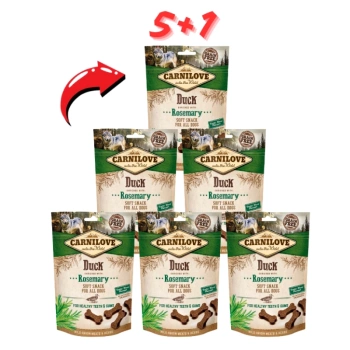 Ημίρρευστο σνακ Carnilove, πάπια με δεντρολίβανο 200 γρ. 5+1 ΔΩΡΟ!!