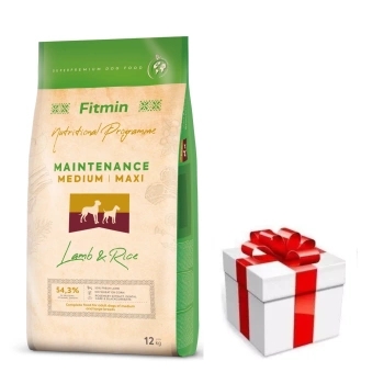 FITMIN Medium Maxi Maintenance Lamb&Rice 12kg + ΕΚΠΛΗΞΗ ΓΙΑ ΤΟ ΣΚΥΛΟ