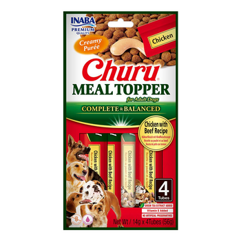 INABA Dog Meal Topper Κοτόπουλο με μοσχάρι Συνταγή 4x14 (56g)