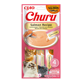 INABA CAT CHURU Συνταγή σολομού 4x14g