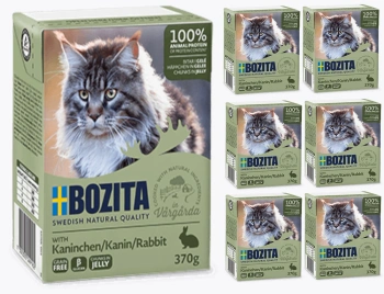 BOZITA Cat Rabbit Jelly 6x370g