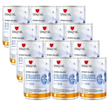 Disugual Karma υγρή τροφή για σκύλους Κτηνιατρική STRUVITE Γαλοπούλα (ενήλικες) 12x400g