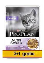 Purina Pro Plan Junior Nutrisavour Turkey 4x85g (3+1 ΔΩΡΕΑΝ)