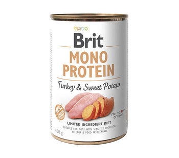 BRIT MONO PROTEIN ΤΟΥΡΚΙΑ & ΓΛΥΚΑΝΗ ΠΑΤΑΤΑ 12x400g