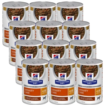 HILL'S PD Prescription Diet Canine c/d stew 12x354g - κονσέρβα