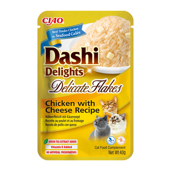 INABA Dashi Delights Νόστιμες νιφάδες κοτόπουλου με τυρί Συνταγή 40g