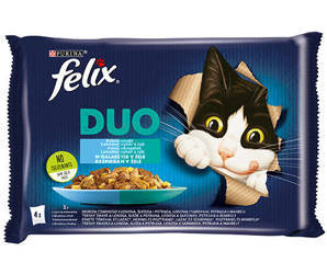 Felix Duo Γεύσεις ψαριών σε ζελέ 4x85g