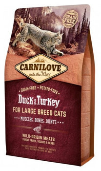 CARNILOVE Γάτα Πάπια & Γαλοπούλα για μεγάλες φυλές 2kg