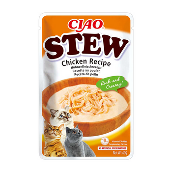 INABA Cat Ciao Stew - κρεμώδης τροφή για γάτες με γεύση κοτόπουλο 40g