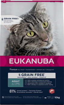 EUKANUBA Grain Free σολομός για ενήλικες 2x10kg