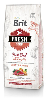 Brit Fresh Beef & Pumpkin Puppy Large Growth & Joints 12kg + Δωρεάν έκπληξη!