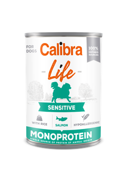CALIBRA Dog Life Sensitive Σολομός με ρύζι 400g