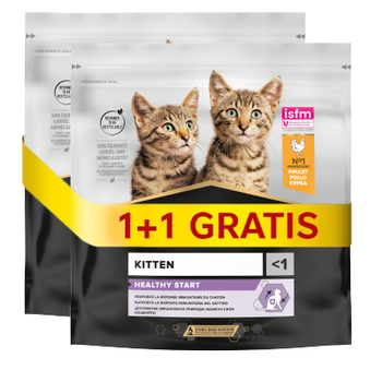 PRO PLAN Kitten Healthy Start Kitten Food πλούσια σε κοτόπουλο 400+400g ΔΩΡΕΑΝ