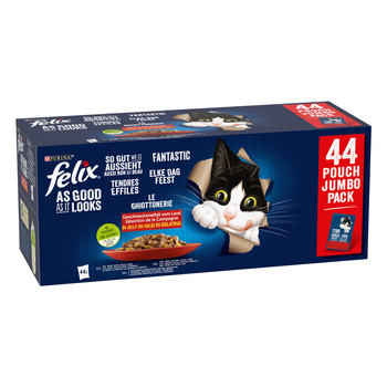 Felix Fantastic MIX γεύσεις σε ζελέ: 44x85g