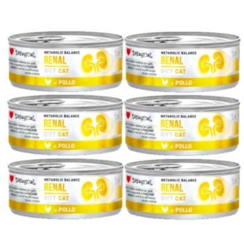 Disugual Υγρή Τροφή για Γάτες Veterinary RENAL Κοτόπουλο (ενήλικης ηλικίας) 6x85g