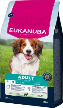 EUKANUBA Ενήλικη Μικρή & Μεσαία Φυλή Πλούσια σε Αρνί & Ρύζι 12kg
