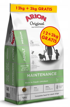 ARION Original Maintenance Adult Large 12kg + 3kg