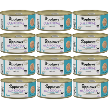 APPLAWS Kitten Τόνος σε ζελέ 12x70g