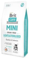 Brit Care Mini Grain Free Light & Sterilised με κουνέλι και σολομό 2x7kg