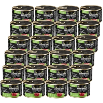 DOLINA NOTECI Super Rafi Γάτα P&F με κυνήγι και καρδιές κοτόπουλου 24x185g