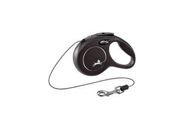 Flexi Leash Νέο κλασικό σχοινί XS 3m έως 8kg Μαύρο