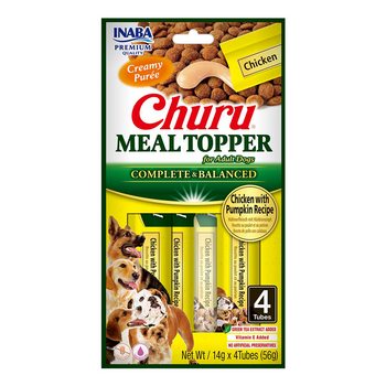 INABA Dog Meal Topper Κοτόπουλο με κολοκύθα Συνταγή 4x14 (56g)