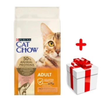 Purina Cat Chow Adult Tuna And Salmon 15kg   + δωρεάν έκπληξη για τη γάτα σας!