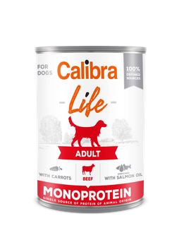 CALIBRA Dog Life Adult Μοσχάρι με καρότα 400g