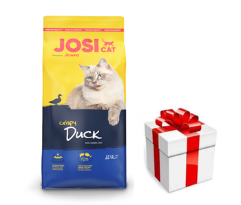 JosiCat Josera Τραγανή πάπια 10kg + έκπληξη δωρεάν!