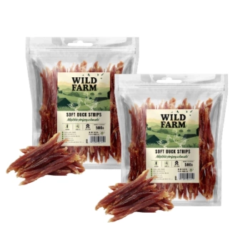 WILD FARM Απαλές λωρίδες πάπιας 2x500g λιχουδιές για σκύλους