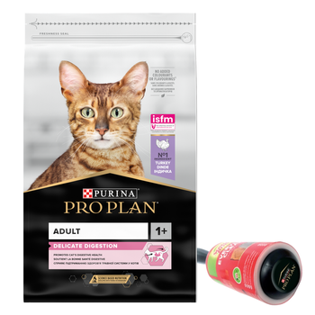 PURINA Pro Plan Delicate Turkey&Rice 10kg + PRO PLAN Κύλινδρος ρούχων