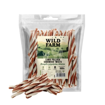 WILD FARM Σάντουιτς με αρνί και μπακαλιάρο 500g λιχουδιές για σκύλους