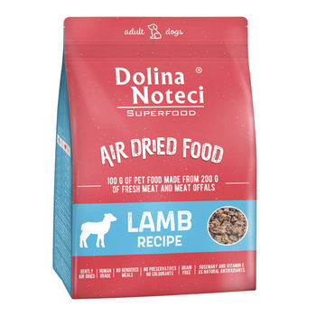 DOLINA NOTECI Superfood αποξηραμένα πιάτα αρνιού για σκύλους 5kg