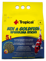 TROPICAL Koi & Goldfish Spirulina Sticks 5l/400g