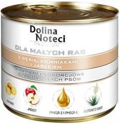 Dolina Noteci Premium για μικρούς σκύλους με χήνα, πατάτες και μήλο 6x185g