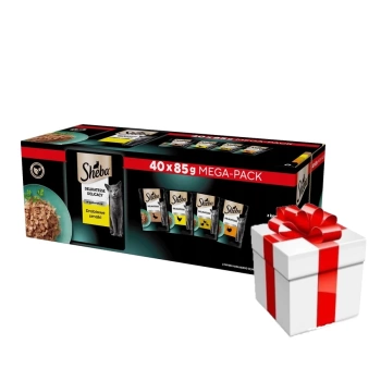 Sheba Delicacy Πουλερικά γεύσεις σε ζελέ - υγρή τροφή για γάτες 40x85g + ΕΚΠΛΗΞΗ ΓΙΑ ΤΗ ΓΑΤΑ