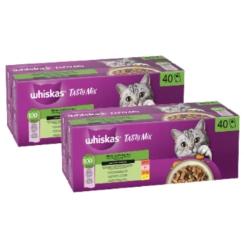 WHISKAS TASTY MIX υγρή τροφή για γάτες Chef's Choice σε σάλτσα 80 x 85 g