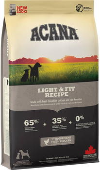 ACANA Light & Fit Dog 11.4kg + Δωρεάν έκπληξη!