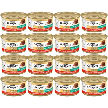 Purina Gourmet Gold βόειο κρέας σε ντομάτα 48x85g