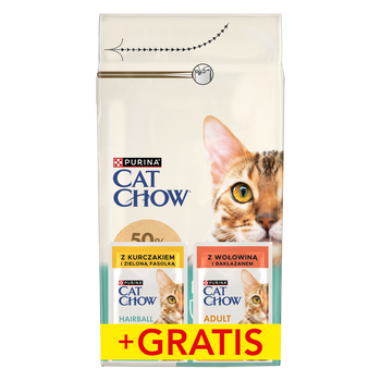 PURINA Cat Chow Hairball Chicken Rich Food 1.5kg + 2 φακελάκια ΔΩΡΕΑΝ