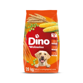 Ξηρά τροφή για σκύλους DINO με μοσχάρι 20kg