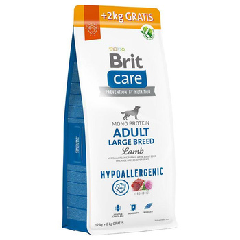 BRIT CARE Dog Hypoallergenic Adult Large Breed Lamb 2x14kg