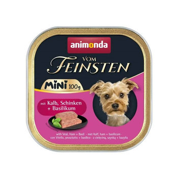 ANIMONDA Vom Feinsten mini adult  μοσχάρι/ζαμπόν/βασιλικός 100g