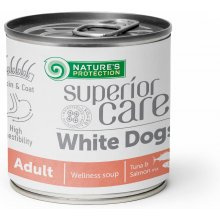 NATURES PROTECTION Superior Care White Dogs Σολωμός για ενήλικες 140ml