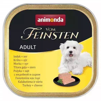 Animonda Vom Feinsten Dog Adult γαλοπούλα με τυρί 150g